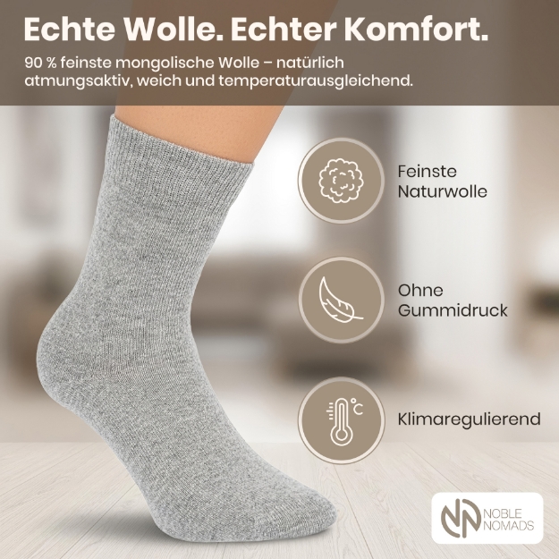 Edelsocken dünn mit Beschreibung