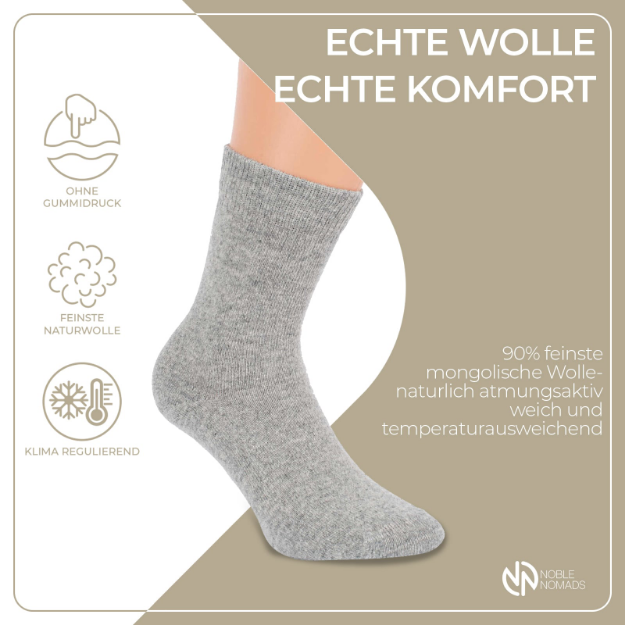 Edelsocken dünn mit Beschreibung	